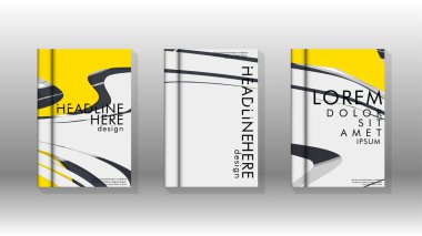 Arka kapak sıvı elemanları ile. Tasarım kavramı kitap. Fütüristik iş düzeni. Dijital poster şablonu. Tasarlamak vektör - eps10