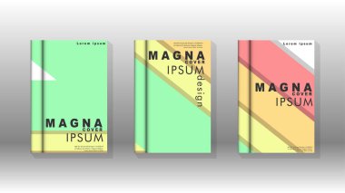 Kapak kitabı kavramı soyut geometrik arka plan renk ve şekillerin bir kombinasyonu ile