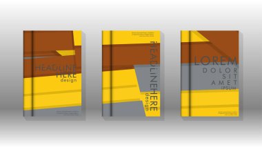 Kapak kitabı kavramı soyut geometrik arka plan renk ve şekillerin bir kombinasyonu ile