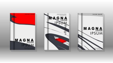 Arka kapak sıvı elemanları ile. Tasarım kavramı kitap. Fütüristik iş düzeni. Dijital poster şablonu. Tasarlamak vektör - eps10