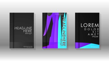 Kitap Kapağı renkli geometrik arka planlar.