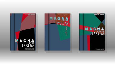 Soyut kitap kapağı düzeninin arka planı. Broşürler, dergiler, vektör şablonları vb. için. Modern tasarımlar Eps 10'da geometrik desenler oluşturur