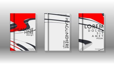 Arka kapak sıvı elemanları ile. Tasarım kavramı kitap. Fütüristik iş düzeni. Dijital poster şablonu. Tasarlamak vektör - eps10