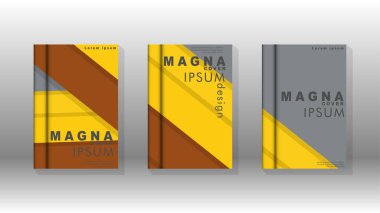 Kapak kitabı kavramı soyut geometrik arka plan renk ve şekillerin bir kombinasyonu ile