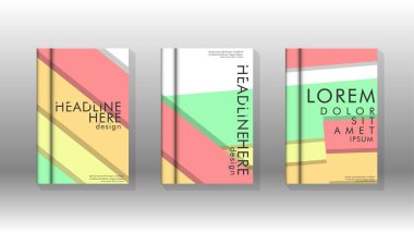 Kapak kitabı kavramı soyut geometrik arka plan renk ve şekillerin bir kombinasyonu ile