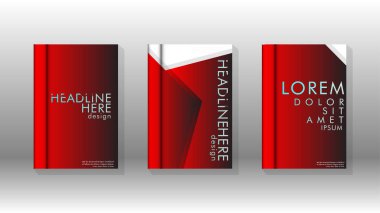 Soyut vektör düzeni arka planı. Broşürbroşürler, yıllık dergi vektör şablonları vb. için.