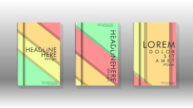 Kapak kitabı kavramı soyut geometrik arka plan renk ve şekillerin bir kombinasyonu ile