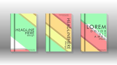 Kapak kitabı kavramı soyut geometrik arka plan renk ve şekillerin bir kombinasyonu ile