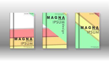 Kapak kitabı kavramı soyut geometrik arka plan renk ve şekillerin bir kombinasyonu ile