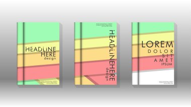 Kapak kitabı kavramı soyut geometrik arka plan renk ve şekillerin bir kombinasyonu ile