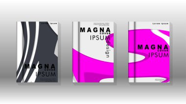 Arka kapak sıvı elemanları ile. Tasarım kavramı kitap. Fütüristik iş düzeni. Dijital poster şablonu. Tasarlamak vektör - eps10