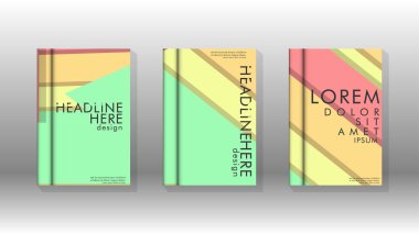 Kapak kitabı kavramı soyut geometrik arka plan renk ve şekillerin bir kombinasyonu ile