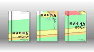 Kapak kitabı kavramı soyut geometrik arka plan renk ve şekillerin bir kombinasyonu ile