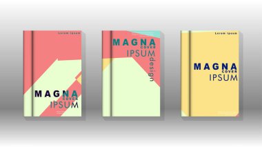 Soyut kitap kapağı düzeninin arka planı. Broşürler, dergiler, vektör şablonları vb. için. Modern tasarımlar Eps 10'da geometrik desenler oluşturur
