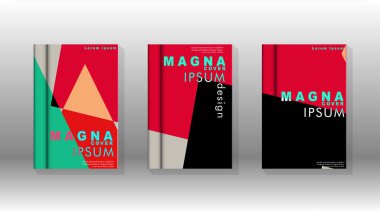 Soyut kitap kapağı düzeninin arka planı. Broşürler, dergiler, vektör şablonları vb. için. Modern tasarımlar Eps 10'da geometrik desenler oluşturur