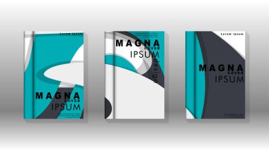 Arka kapak sıvı elemanları ile. Tasarım kavramı kitap. Fütüristik iş düzeni. Dijital poster şablonu. Tasarlamak vektör - eps10