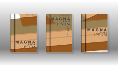 Kapak kitabı kavramı soyut geometrik arka plan renk ve şekillerin bir kombinasyonu ile