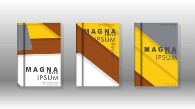 Kapak kitabı kavramı soyut geometrik arka plan renk ve şekillerin bir kombinasyonu ile