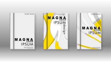 Arka kapak sıvı elemanları ile. Tasarım kavramı kitap. Fütüristik iş düzeni. Dijital poster şablonu. Tasarlamak vektör - eps10