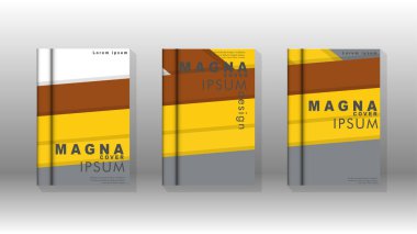 Kapak kitabı kavramı soyut geometrik arka plan renk ve şekillerin bir kombinasyonu ile