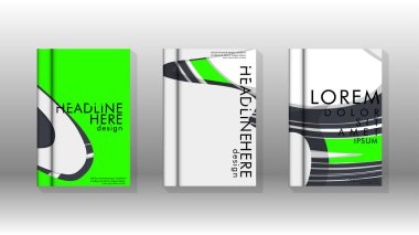 Arka kapak sıvı elemanları ile. Tasarım kavramı kitap. Fütüristik iş düzeni. Dijital poster şablonu. Tasarlamak vektör - eps10