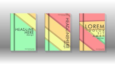 Kapak kitabı kavramı soyut geometrik arka plan renk ve şekillerin bir kombinasyonu ile