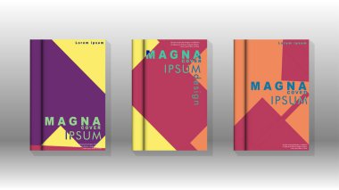 Soyut kitap kapağı düzeninin arka planı. Broşürler, dergiler, vektör şablonları vb. için. Modern tasarımlar Eps 10'da geometrik desenler oluşturur