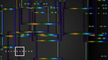 Modern Soyut Vektör Kutusu Arka Plan. renkli degrade şeritler ile. eps 10 şablonu