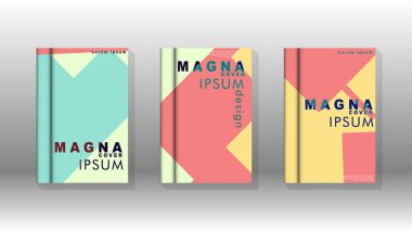 Soyut kitap kapağı düzeninin arka planı. Broşürler, dergiler, vektör şablonları vb. için. Modern tasarımlar Eps 10'da geometrik desenler oluşturur