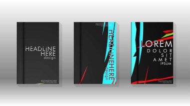 Kitap Kapağı renkli geometrik arka planlar.