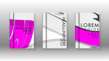 Arka kapak sıvı elemanları ile. Tasarım kavramı kitap. Fütüristik iş düzeni. Dijital poster şablonu. Tasarlamak vektör - eps10