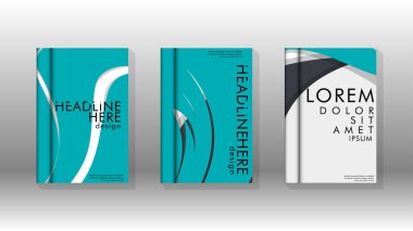 Arka kapak sıvı elemanları ile. Tasarım kavramı kitap. Fütüristik iş düzeni. Dijital poster şablonu. Tasarlamak vektör - eps10