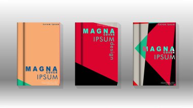 Soyut kitap kapağı düzeninin arka planı. Broşürler, dergiler, vektör şablonları vb. için. Modern tasarımlar Eps 10'da geometrik desenler oluşturur
