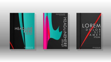 Geometrik tasarım arka planlı kapak kitabı