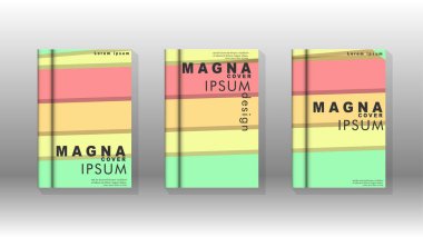 Kapak kitabı kavramı soyut geometrik arka plan renk ve şekillerin bir kombinasyonu ile