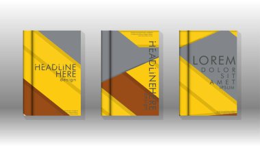 Kapak kitabı kavramı soyut geometrik arka plan renk ve şekillerin bir kombinasyonu ile