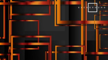 Vektör Modern Soyut Kareler Arka Planlar . siyah ve metal renk degradesi ile. eps 10 şablonu