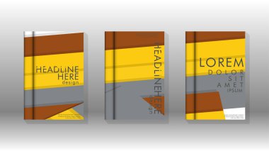 Kapak kitabı kavramı soyut geometrik arka plan renk ve şekillerin bir kombinasyonu ile