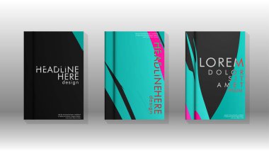 Geometrik tasarım arka planlı kapak kitabı