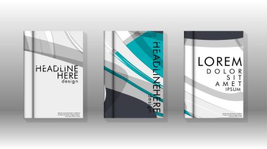 Arka kapak sıvı elemanları ile. Tasarım kavramı kitap. Fütüristik iş düzeni. Dijital poster şablonu. Tasarlamak vektör - eps10