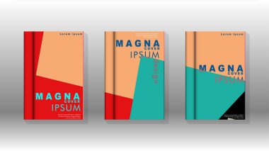 Soyut kitap kapağı düzeninin arka planı. Broşürler, dergiler, vektör şablonları vb. için. Modern tasarımlar Eps 10'da geometrik desenler oluşturur