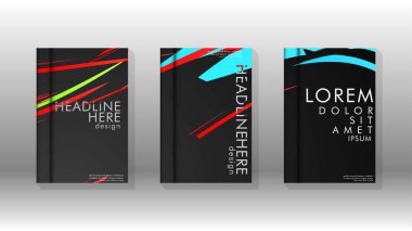 Kitap Kapağı renkli geometrik arka planlar.