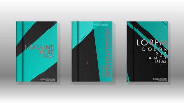 Geometrik tasarım arka planlı kapak kitabı