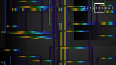 Modern Soyut Vektör Kutusu Arka Plan. renkli degrade şeritler ile. eps 10 şablonu