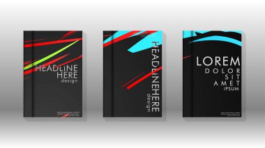 Kitap Kapağı renkli geometrik arka planlar.