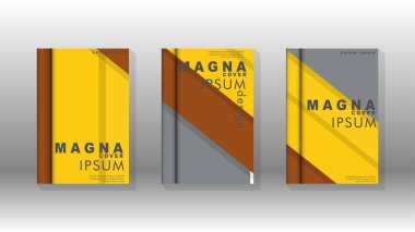 Kapak kitabı kavramı soyut geometrik arka plan renk ve şekillerin bir kombinasyonu ile