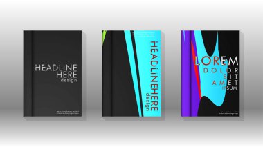 Kitap Kapağı renkli geometrik arka planlar.