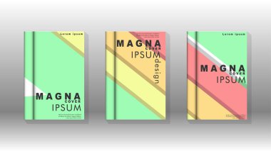 Kapak kitabı kavramı soyut geometrik arka plan renk ve şekillerin bir kombinasyonu ile