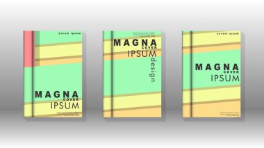 Kapak kitabı kavramı soyut geometrik arka plan renk ve şekillerin bir kombinasyonu ile