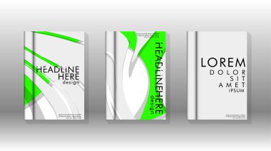 Arka kapak sıvı elemanları ile. Tasarım kavramı kitap. Fütüristik iş düzeni. Dijital poster şablonu. Tasarlamak vektör - eps10